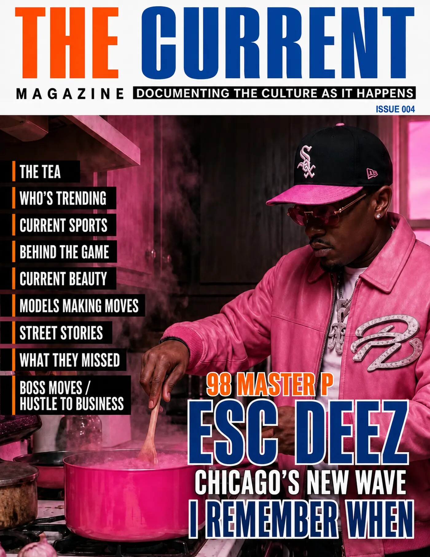 THE CURRENT MAGAZINE Issue 004 cover featuring ESC DEEZ