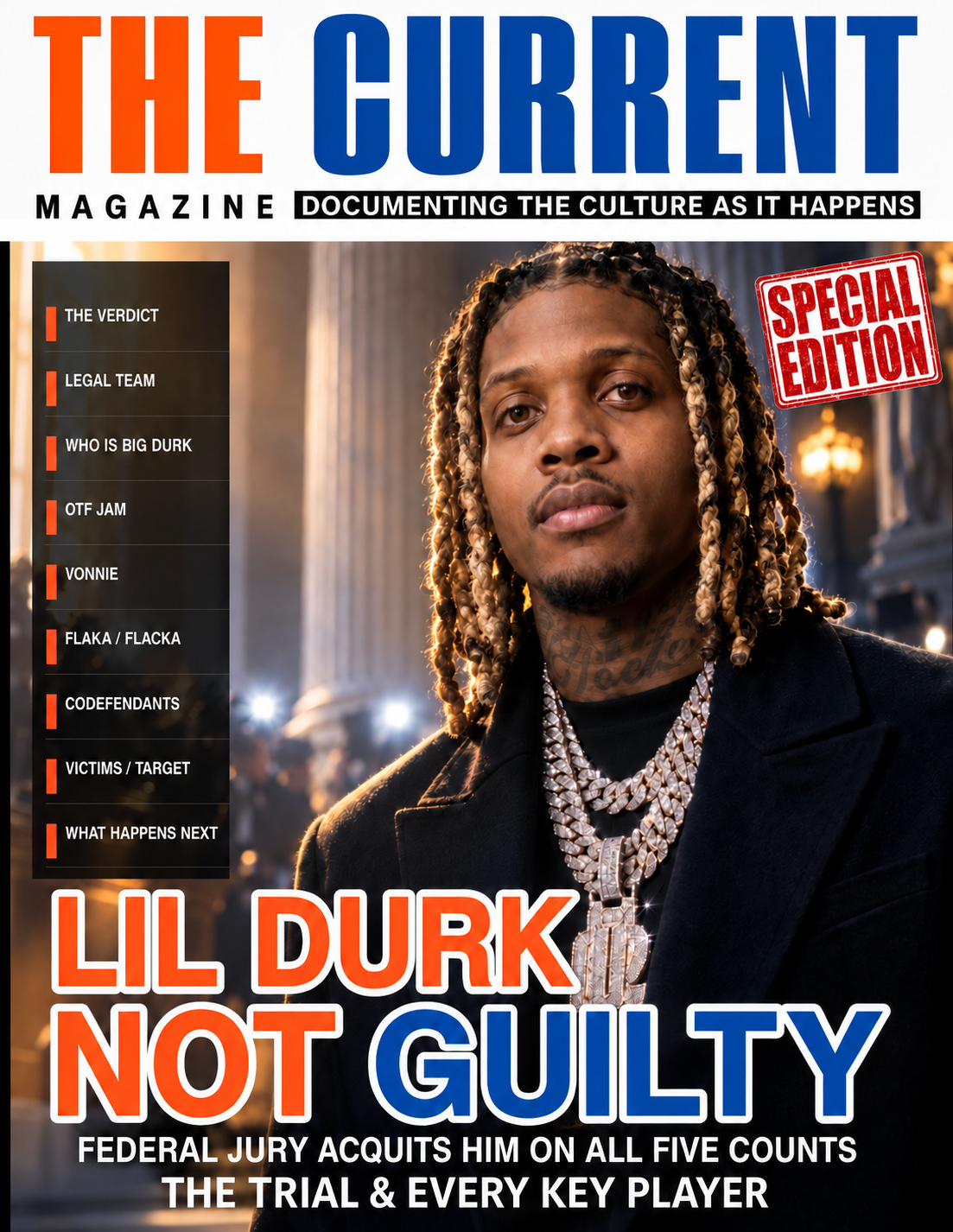 THE CURRENT MAGAZINE Lil Durk Not Guilty Special Edition cover